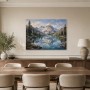 Alpine Bergsee als Wandbild oder Leinwand für stilvolle Räume