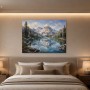 Alpine Bergsee als Wandbild oder Leinwand für stilvolle Räume