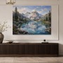Alpine Bergsee als Wandbild oder Leinwand für stilvolle Räume