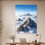 Majestätische Berggipfel im Nebel als Wandbild oder Fine Art Print