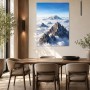 Majestätische Berggipfel im Nebel als Wandbild oder Fine Art Print