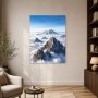 Majestätische Berggipfel im Nebel als Wandbild oder Fine Art Print