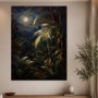 Mondlicht im Tropenwald als Leinwand oder Poster