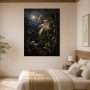 Mondlicht im Tropenwald als Leinwand oder Poster