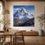 Majestätischer Gipfel in Schnee, Leinwand oder Poster
