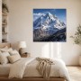Majestätischer Gipfel in Schnee, Leinwand oder Poster