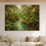 Tropischer Fluss im Dschungel, Leinwand oder Acrylbild
