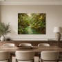 Tropischer Fluss im Dschungel, Leinwand oder Acrylbild