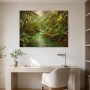 Tropischer Fluss im Dschungel, Leinwand oder Acrylbild