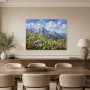 Alpine Blütenlandschaft als Leinwand oder Kunstdruck