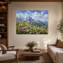 Alpine Blütenlandschaft als Leinwand oder Kunstdruck