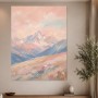 Pastellige Berglandschaft als Wandbild oder Kunstdruck