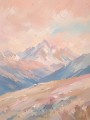 Pastellige Berglandschaft als Wandbild oder Kunstdruck