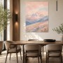 Pastellige Berglandschaft als Wandbild oder Kunstdruck