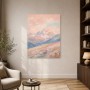 Pastellige Berglandschaft als Wandbild oder Kunstdruck