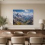 Alpine Berglandschaft als Leinwand oder Poster mit weiter Tiefenwirkung