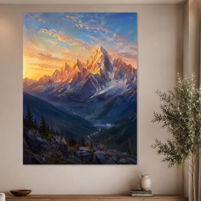 Alpiner Sonnenaufgang als Leinwandbild oder Fine Art Print