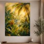 Tropischer Palmenwald als Leinwand oder Poster