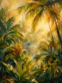 Tropischer Palmenwald als Leinwand oder Poster