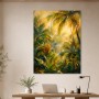 Tropischer Palmenwald als Leinwand oder Poster