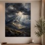 Dramatisches Bergpanorama als Leinwand oder Acrylbild