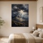 Dramatisches Bergpanorama als Leinwand oder Acrylbild
