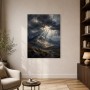 Dramatisches Bergpanorama als Leinwand oder Acrylbild
