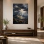 Dramatisches Bergpanorama als Leinwand oder Acrylbild
