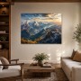 Majestätische Bergwelt als Leinwand oder Fine Art Print