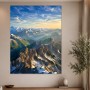Alpine Gipfel bei Morgenlicht, Modernes Wandbild oder Fine Art Print