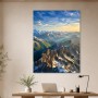 Alpine Gipfel bei Morgenlicht, Modernes Wandbild oder Fine Art Print