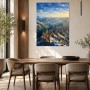 Alpine Gipfel bei Morgenlicht, Modernes Wandbild oder Fine Art Print