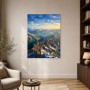 Alpine Gipfel bei Morgenlicht, Modernes Wandbild oder Fine Art Print