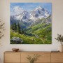 Alpine Berglandschaft als Leinwand oder Kunstdruck