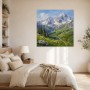 Alpine Berglandschaft als Leinwand oder Kunstdruck