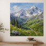 Alpine Berglandschaft als Leinwand oder Kunstdruck