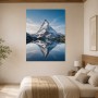 Majestätischer Bergspiegel als Leinwand oder Poster