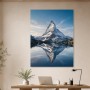 Majestätischer Bergspiegel als Leinwand oder Poster