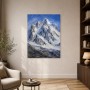 Majestätische Bergspitzen als Leinwand oder Kunstdruck