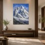 Majestätische Bergspitzen als Leinwand oder Kunstdruck