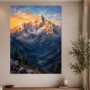Majestätisches Bergpanorama als Leinwand oder Kunstdruck