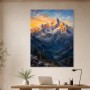 Majestätisches Bergpanorama als Leinwand oder Kunstdruck