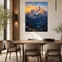 Majestätisches Bergpanorama als Leinwand oder Kunstdruck