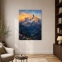 Majestätisches Bergpanorama als Leinwand oder Kunstdruck
