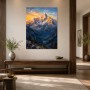 Majestätisches Bergpanorama als Leinwand oder Kunstdruck