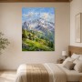 Alpine Berglandschaft als Wandbild oder Leinwandbild mit leuchtender Weite