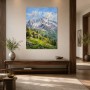 Alpine Berglandschaft als Wandbild oder Leinwandbild mit leuchtender Weite