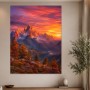 Sonnenaufgang in den Alpen als Leinwand oder Poster