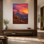 Sonnenaufgang in den Alpen als Leinwand oder Poster