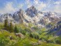 Alpine Berglandschaft als Wandbild oder Kunstdruck